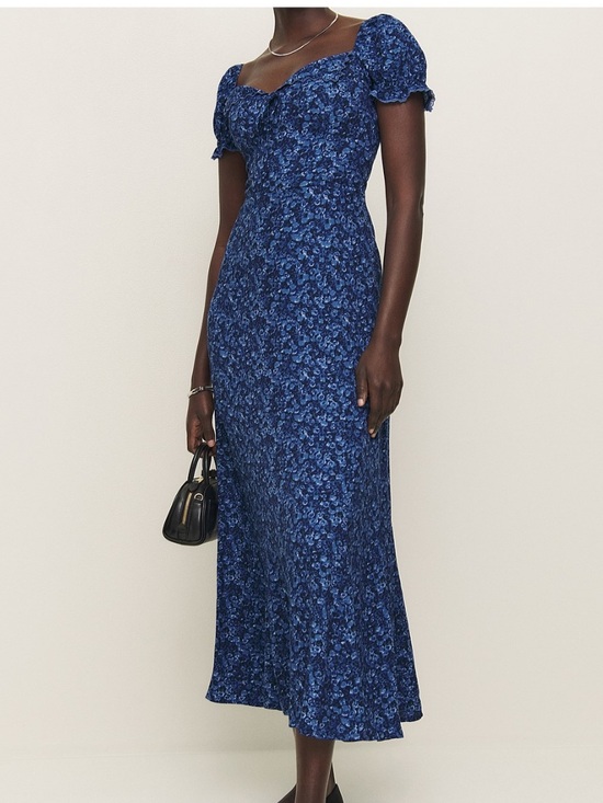 Reformation Dresses & Skirts - Reformation Shyla Sweetheart Neck Midi Dress Size 4